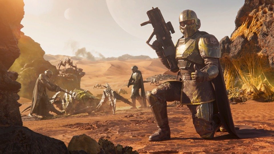 A still from Helldivers 2