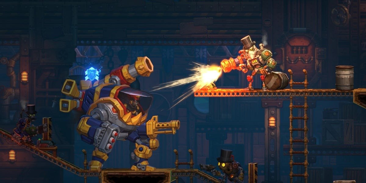 A still from Steamworld Heist II
