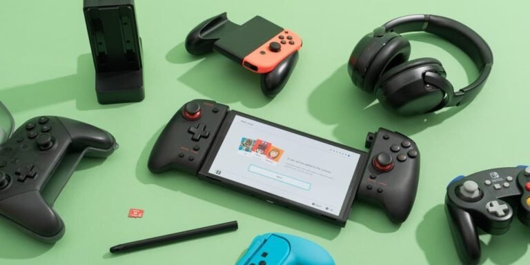 Diagram illustrating the backward compatibility feature of the Nintendo Switch 2 with existing joy-cons and controllers