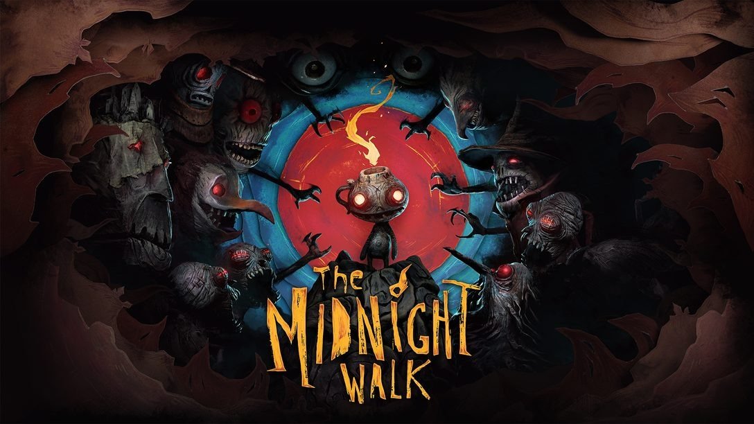 Image from The Midnight Walk, a horror game for PS5 and PS VR2, featuring eerie environments and a dark atmosphere.